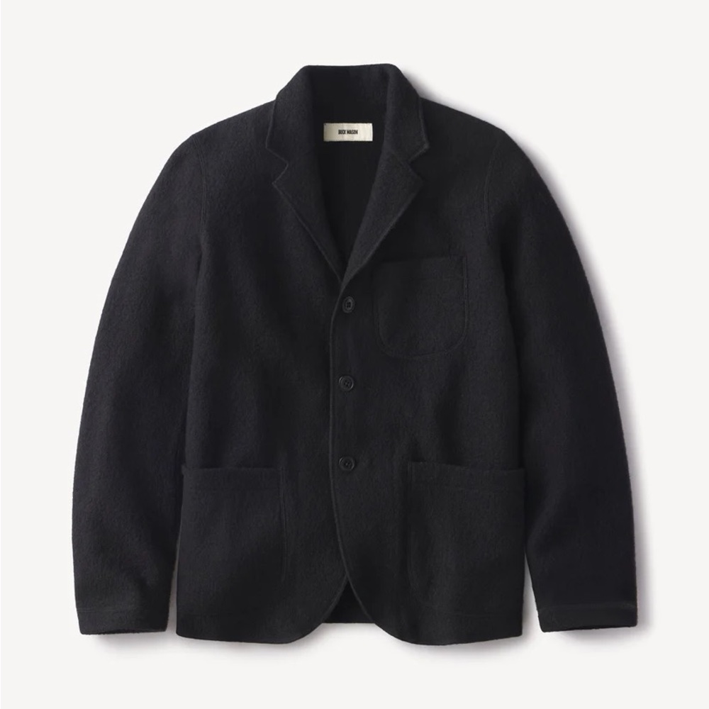 Buck Mason Felted Wool Chore Jacket - Dark Navy - S